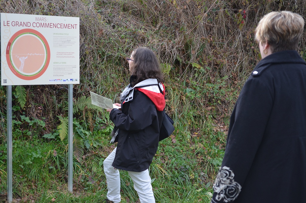 promeneurs sur le sentier